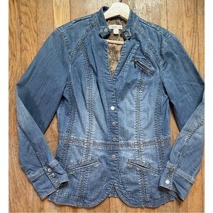 Coldwater Creek Vintage 90's Denim Blazer Jacket - Sz 10